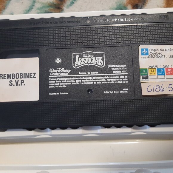 L'Édition limité En VHS Le Livre De La Jungle En Français Et Les Aristochats Usé - Picture 9 of 10